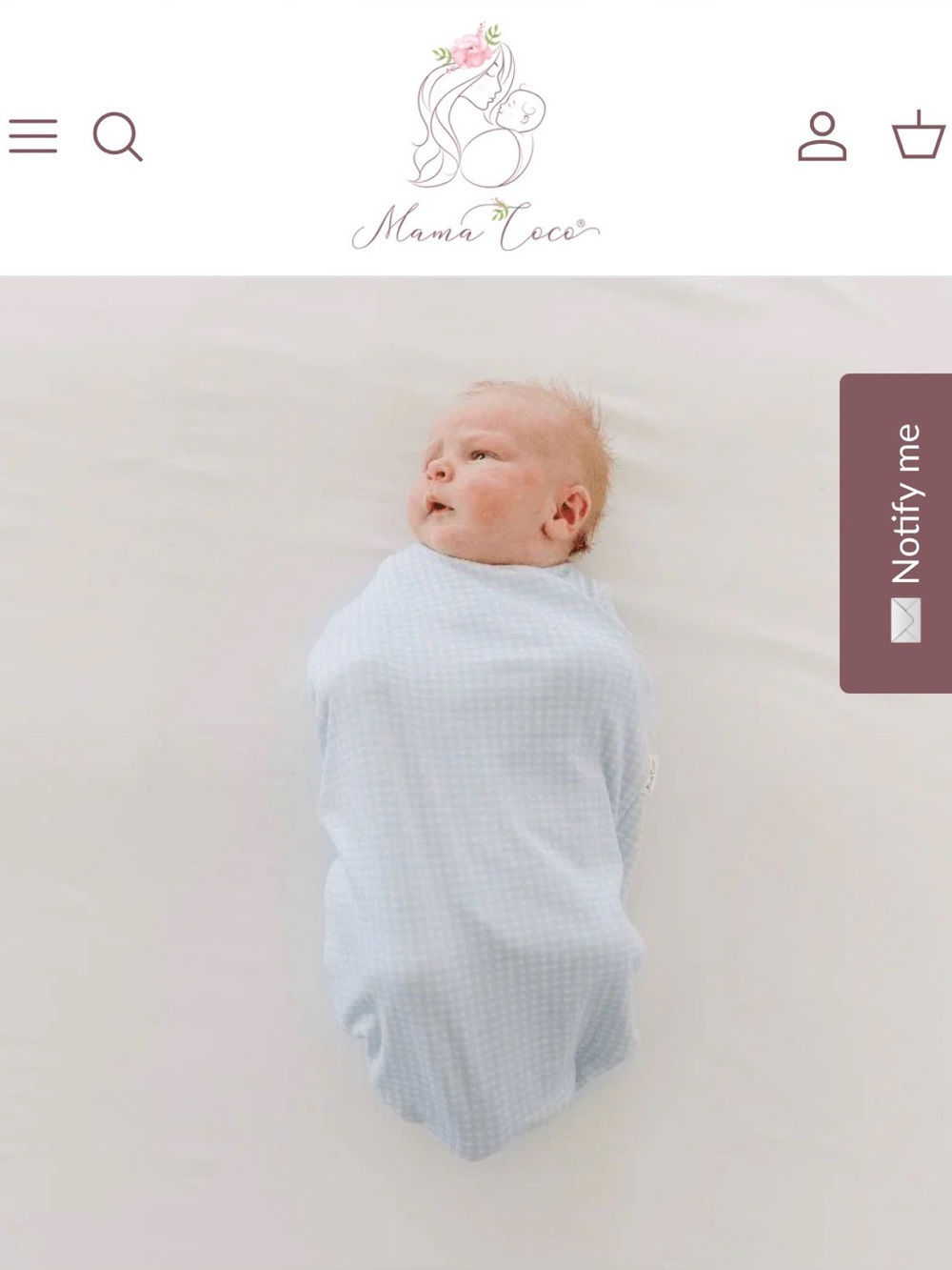 Reversible Mama Coco Cocoon
Swaddle + Beanie